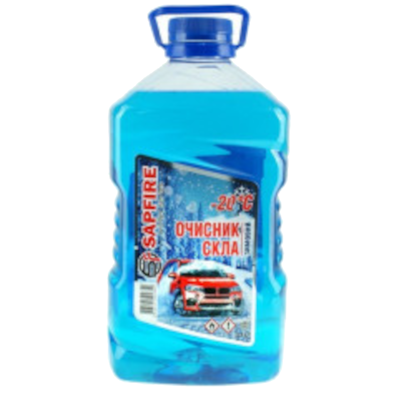 Рідина для склоомивача SAPFIRE, зимова, -20°C, 4л